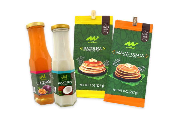 Maika`i Pancake Mix and Syrups